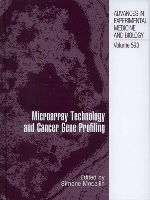 cover image of Microarray Technology and Cancer Gene Profiling